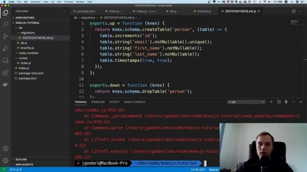 Learn knex.js with Postgres and express in 35 minutes