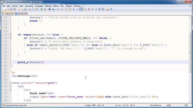 PHP Tutorials: Register & Login (Part 15): User Settings (Part 2) смотреть онлайн