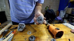 Ремонт болгарки Вихрь Ушм-125/900 /Шумит и греется/Замена подшипников/