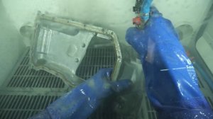 БАРБОТАЖНАЯ МОЙКА в ГАРАЖЕ | ХИМИЯ для РЕСТАВРАЦИИ деталей | АКВАБЛАСТИНГ обработка ДО и ПОСЛЕ