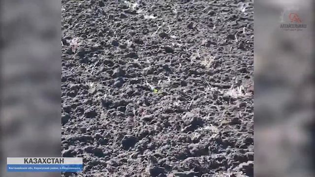 Плуг ПСКу-9 с катками в работе, Казахстан / ТД "Алтайсельмаш смотреть онлайн