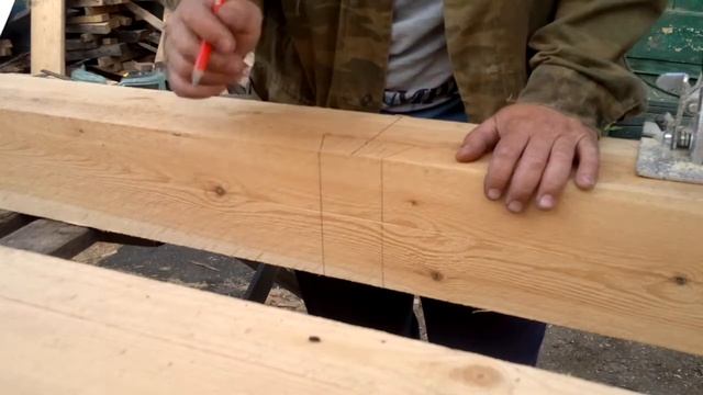 Соединение Ласточкин хвост. Брус 150x150.Dovetail connection. Beam 150x150. смотреть онлайн