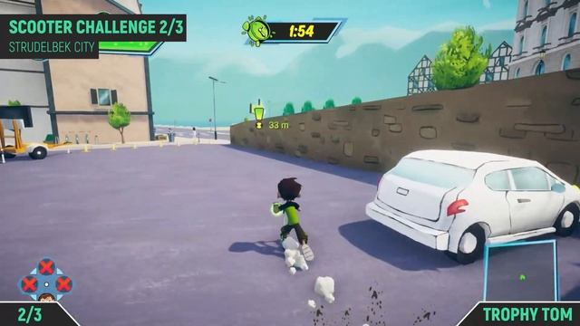 Ben 10: Power Trip - All 3 Scooter Challenges ? King of the Scoots смотреть онлайн