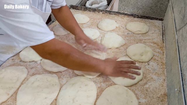 Cooking Barbari | Baking Persian Bread | Bakery Detail