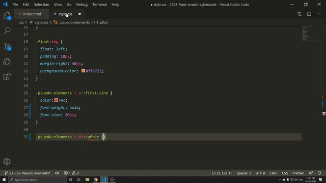 #23 CSS Pseudo Elements - (Tamil) (Tutorial) | CSS3 Course смотреть онлайн