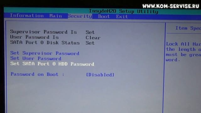 Как поставить и поменять пароль на биосе ноутбуке Emachines G630 и как зайти в BIOS ноутбука. смотреть онлайн
