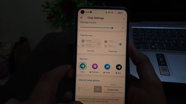 Telegram App Icon Settings смотреть онлайн