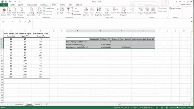 Correlation and Regression in MS Excel 2013 смотреть онлайн