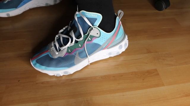 HOW TO LACE YOUR NIKE REACT ELEMENT 87's *5 SIMPLE WAYS* смотреть онлайн