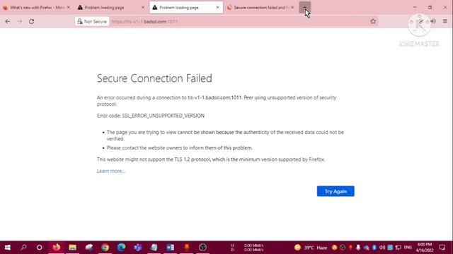 Mozilla Firefox - Secure connection failed issue SOLVED || Website might not support TLS1.2 SOLVED смотреть онлайн
