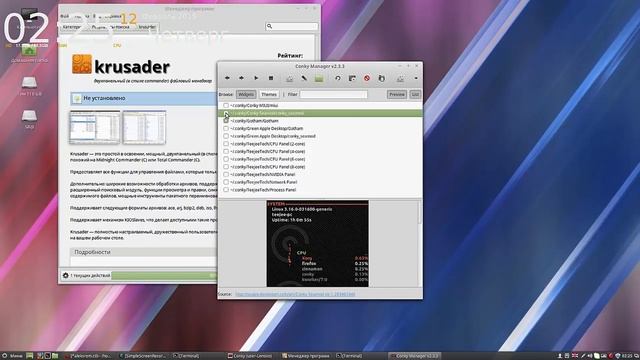 Linux Mint Cinnamon 17.1 64 bit Установка дополнительных программ смотреть онлайн