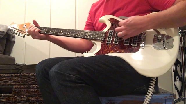 Kingston 4 Pickup Hound Dog Taylor Style Guitar White Finish Vintage Japan Kawai смотреть онлайн