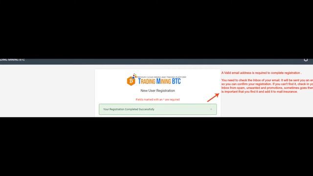 Registration in TRADING MINING BTC смотреть онлайн