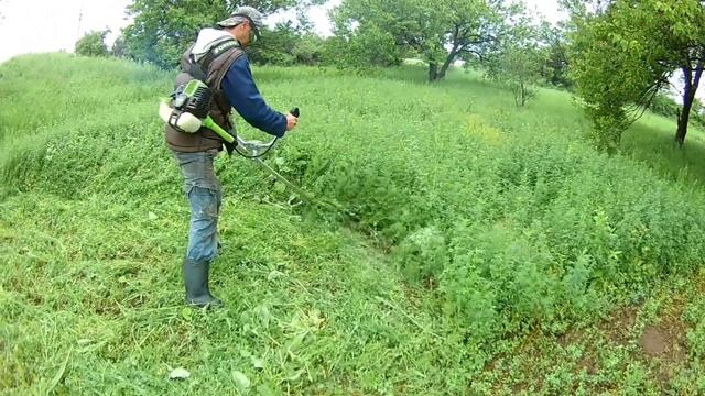 ОБЗОР И ИСПЫТАНИЕ НОВОГО НОЖА НА ТРИМЕР (Мотокосу). смотреть онлайн