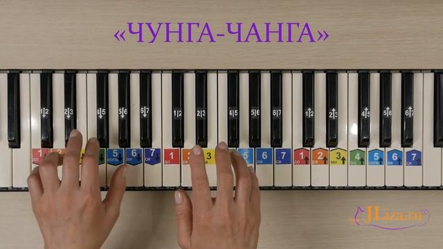 Чунга чанга с аккордами. Как играть на пианино смотреть онлайн