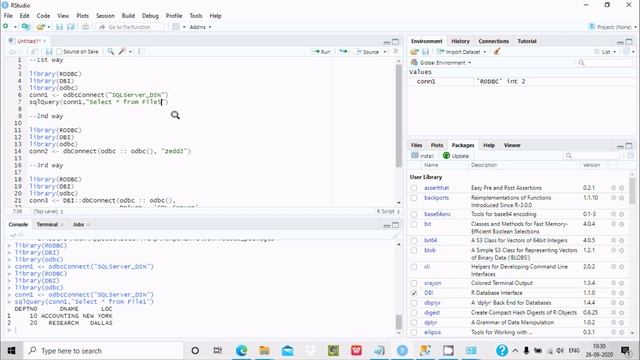 How to Connect SQL Server to RStudio смотреть онлайн
