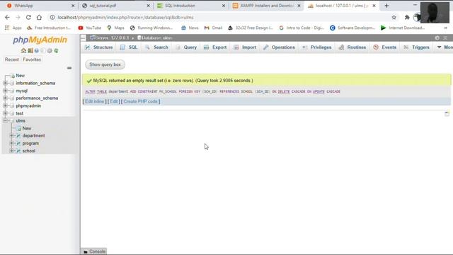 3. Creating Tables in Database using SQL statements смотреть онлайн