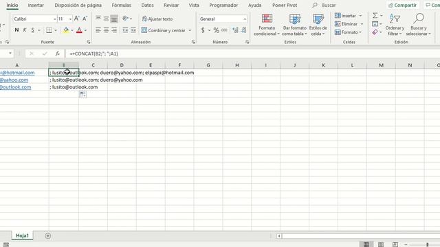 Concatenar correos en excel y pasarlos a Outlook смотреть онлайн