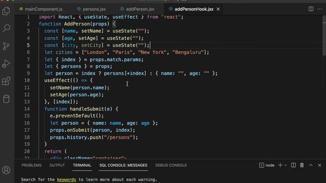 React JS Tutorial - React Hooks Lesson#15b - React Form with Function Components and Hooks смотреть онлайн