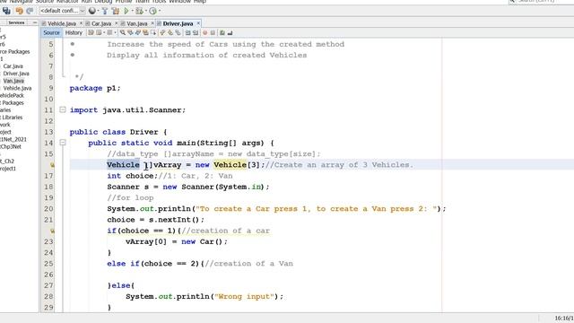 Java Inheritance Vehicle Car Van Example (part2) смотреть онлайн