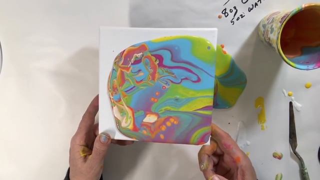 DIY Pouring Medium Lots of Cells! Cheap Paint, Flip Cup. Look in the description. смотреть онлайн