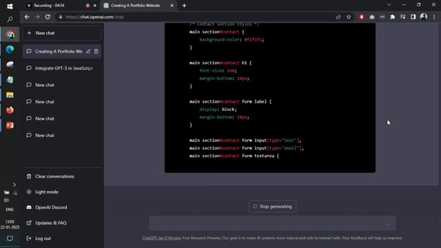 Creating a Portfolio Website with HTML, CSS, and JavaScript using ChatGPT #openai #chatgpt #website смотреть онлайн