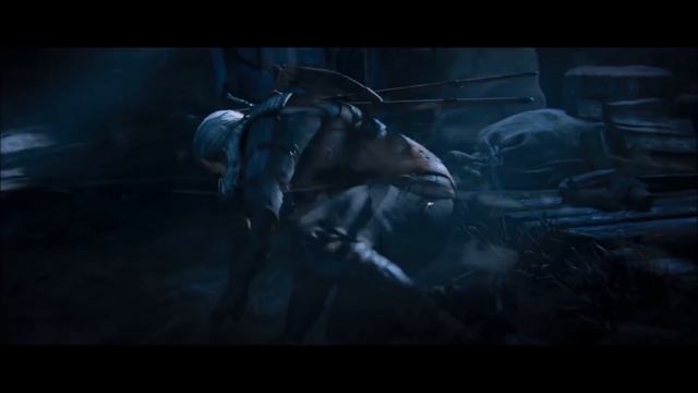 The Witcher Geralt Vs Vampire Monster Fight Scene Cinematic HD The Witcher 3 Cinematics смотреть онлайн