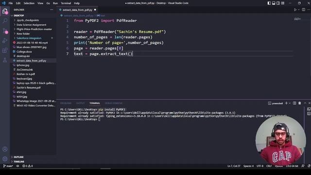 #80:- How to Extract Data from PDF file in Python in Hindi | Python Tutorial in Hindi смотреть онлайн