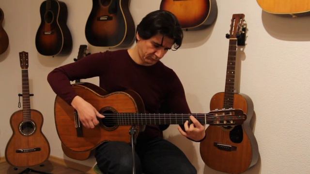 Leonardo Asencio ~1900 - rare + beautiful classical guitar (Valencia) Esteso/Santos Hernandez sound смотреть онлайн