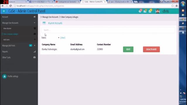 Codeigniter w/ Semantic UI [ testing Data tables ] смотреть онлайн