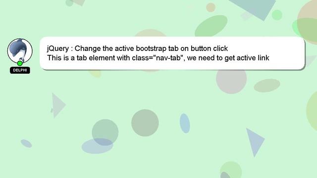jQuery : Change the active bootstrap tab on button click смотреть онлайн