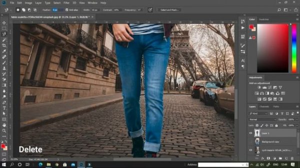 Remove Background To the Lasso Tool / background kaise remove karte hai Photoshop me (2022)