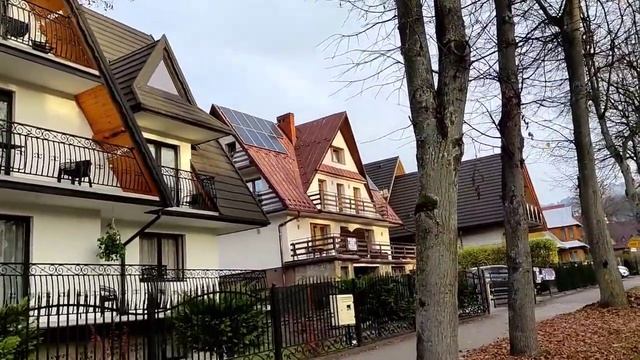 Прогулка по непривычно пустынному Закопане. смотреть онлайн