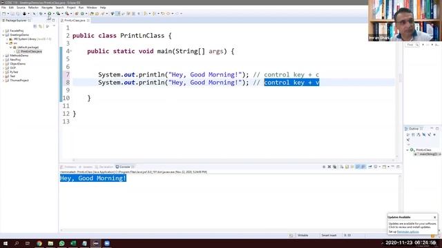 Basic Java Println ( ) and Print ( ) Tutorial for Beginners using Eclipse смотреть онлайн