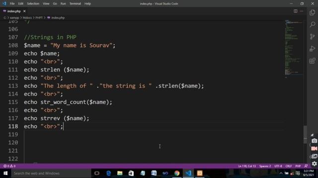 String Functions in PHP | PHP Tutorial #4 смотреть онлайн