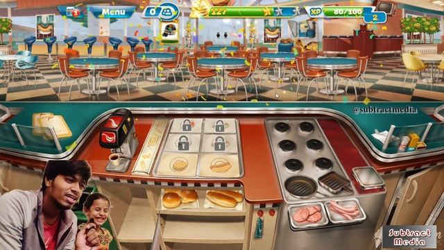 Funny games with kids || Subtract media|| cooking fever game смотреть онлайн