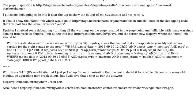 Wordpress: Next Post Link not working with parameters to restrict to same term смотреть онлайн