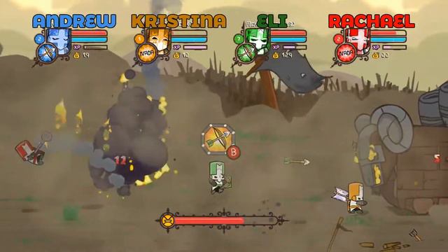 The Worst Double Date Ever ~ Castle Crashers Co-op #1 ~ The Bombadiers Gameplay смотреть онлайн