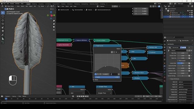 Blender Geometry nodes - Banana Generator - Silent Tutorials 13 смотреть онлайн