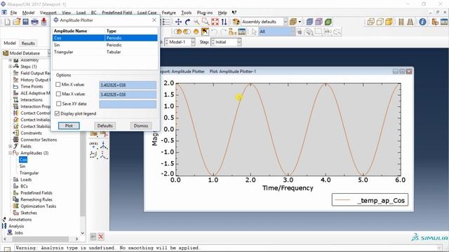Periodic loads in Abaqus CAE tutorial | Sine, Cosine and Triangular forms смотреть онлайн