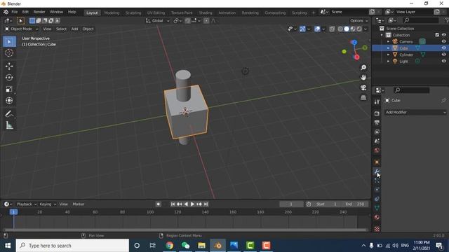 How to make Hole in Object Blender | Cut Hole in Object Blender | Wie man ein Loch in Object Blende смотреть онлайн