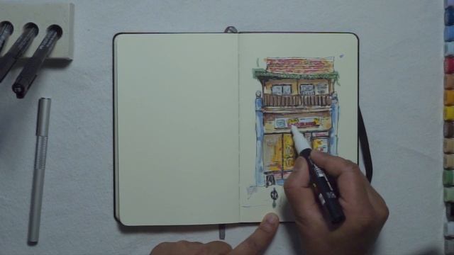 Urban Sketching: Copic vs Posca смотреть онлайн