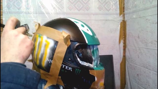 Покраска шлема Arai RX7