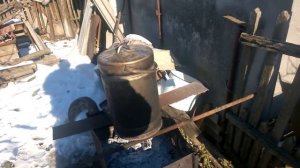 Коптильня из фляги(самодельная и оч простая)