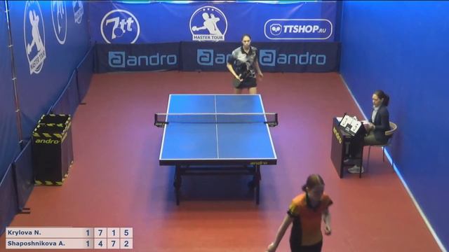 Настольный теннис матч210320 1 Крылова Наталья Шапошникова Александра смотреть онлайн