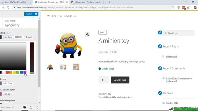 How to Customize WooCommerce Storefront Theme Customization Tutorial смотреть онлайн