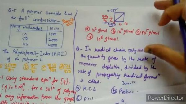 Polymer chemistry। All previous year question solved। Csir net + gate chemistry ।
