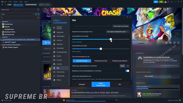 COMO CONFIGURAR o MICROFONE na STEAM ⚙️✅️ смотреть онлайн