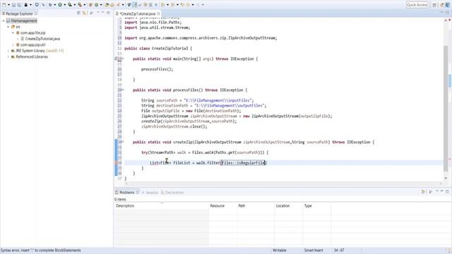 Java File Compression using Apache Common Compress API смотреть онлайн