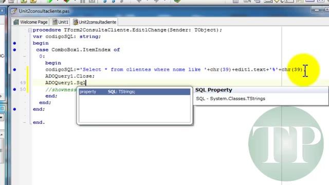 Curso Delphi XE2 Como fazer consultas SQL em Banco de dados c/ Acces p/ iniciantes 017 смотреть онлайн
